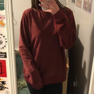 maroon lightweight sweater